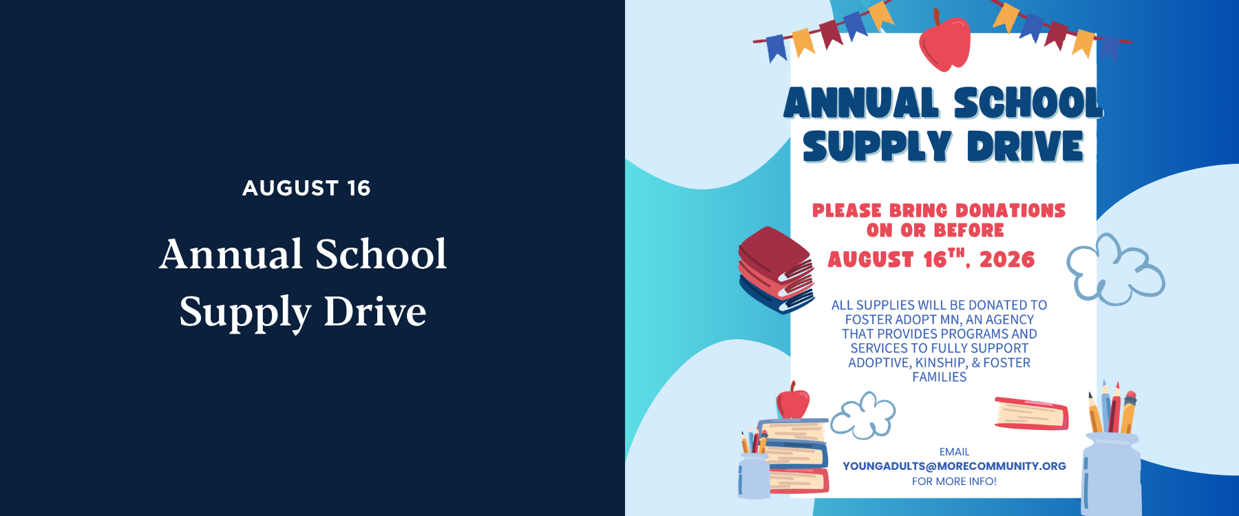 Annual School Supplies Drive